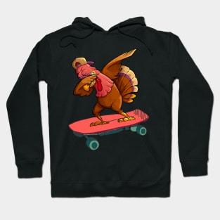 Dabbing Turkey Thanksgiving Day Pilgrim Boys Girls Funny Dab Hoodie